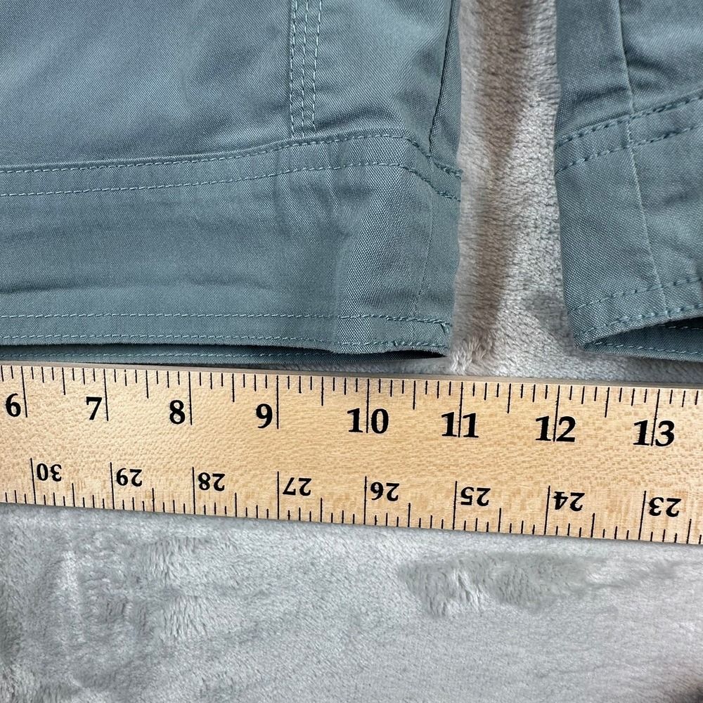 Kuhl Cargo Shorts Womens 14 Green Vintage Patina Dye Hiking Utility Outdoor - Picture 7 of 11